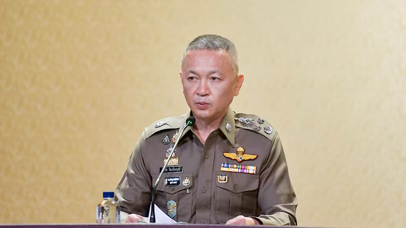 Tổng thanh tra cảnh sát Thái Lan Thatchai Pitaneelabut. (Ảnh: Văn phòng Thủ tướng Thái Lan)