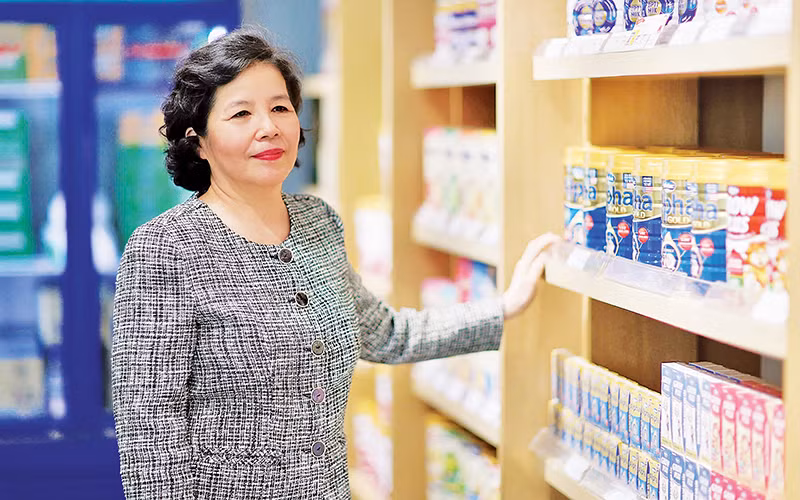 Bà Mai Kiều Liên đã đóng góp xây dựng Vinamilk trở thành thương hiệu sữa uy tín trên thế giới.