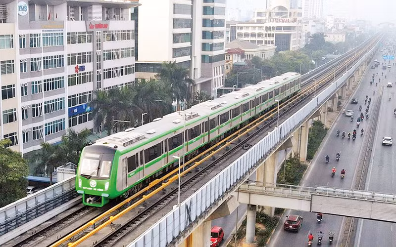Tuyến đường sắt đô thị Cát Linh-Hà Đông tại Hà Nội đã phát huy hiệu quả cao.