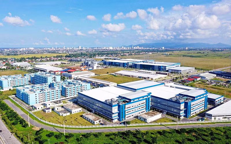 Một góc Khu công nghiệp VSIP Nghệ An. (Ảnh PHƯƠNG LÊ)