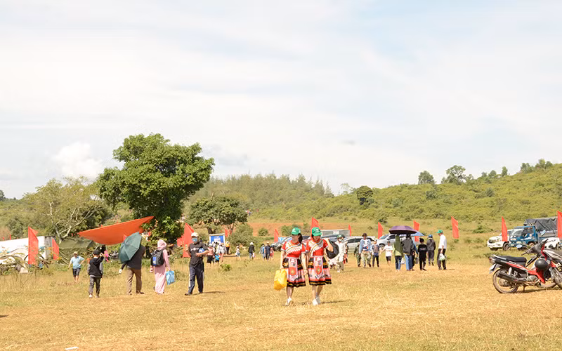 Cao nguyên La Vuông thu hút đông đảo du khách khắp nơi đến tham quan, du lịch.
