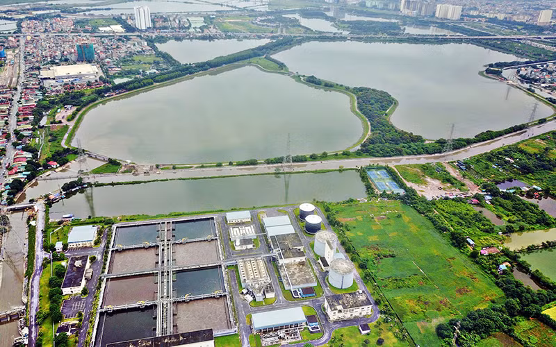 Nhà máy xử lý nước thải Yên Sở (Hà Nội).