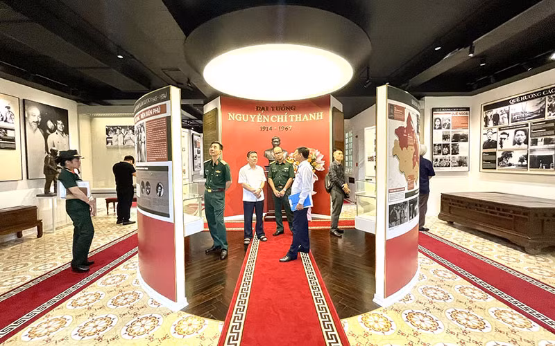 Một góc Bảo tàng Đại tướng Nguyễn Chí Thanh tại Hà Nội.