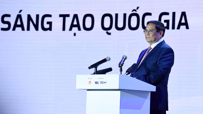 Thủ tướng Phạm Minh Chính phát biểu ý kiến tại sự kiện.