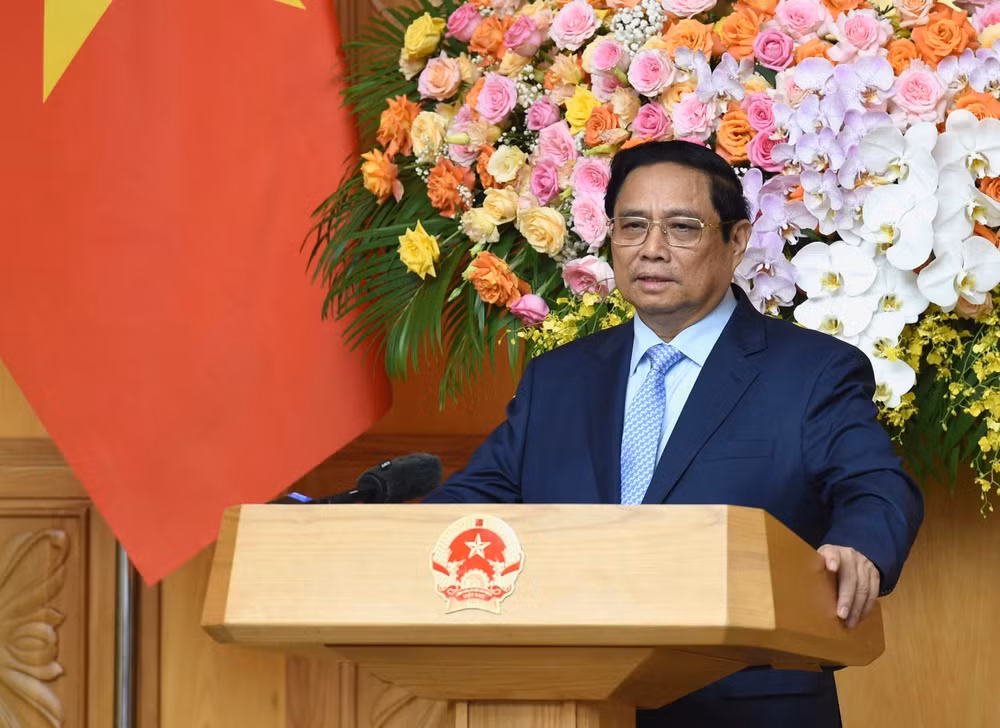 Thủ tướng Phạm Minh Chính tọa đàm với các doanh nghiệp Trung Quốc tiêu biểu trong lĩnh vực phát triển kinh tế xanh, kinh tế số.