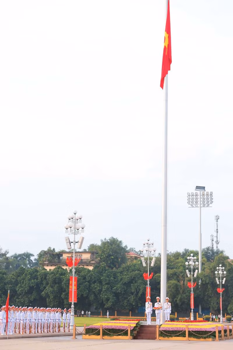 Lễ thượng cờ mừng 79 năm Ngày Quốc khánh tại Quảng trường Ba Đình lịch sử.