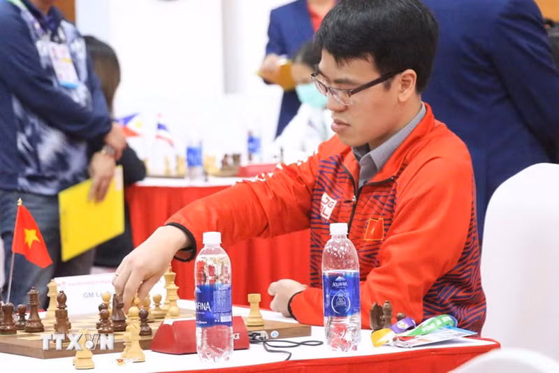 Kỳ thủ Lê Quang Liêm. (Ảnh: TTXVN)