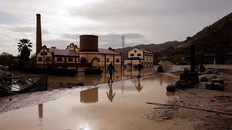 Tây Ban Nha trong đợt lũ lụt lịch sử. (Ảnh: Reuters)