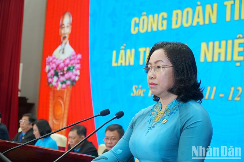 Phó Chủ tịch Tổng Liên đoàn Lao động Việt Nam Thái Thu Xương.
