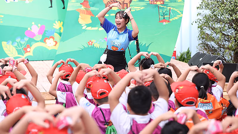 Thiếu nhi Đắk Lắk tham gia các hoạt động tại Ngày hội.