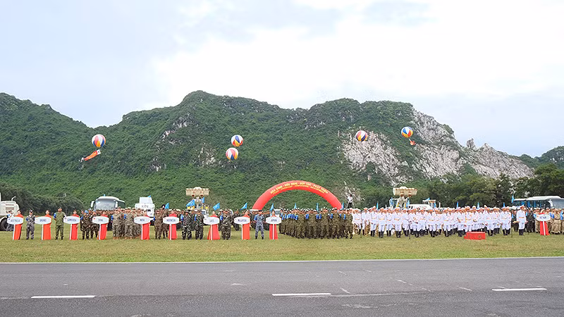 Lực lượng chuẩn bị tham gia hoạt động gìn giữ hòa bình Liên hợp quốc của các nước tại chương trình.