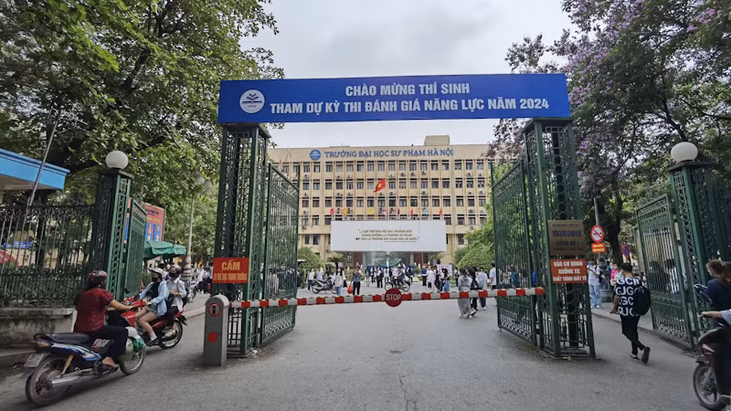 So với năm 2023, số lượng thí sinh tham gia kỳ thi đánh giá năng lực năm nay tăng gần 2,5 lần.