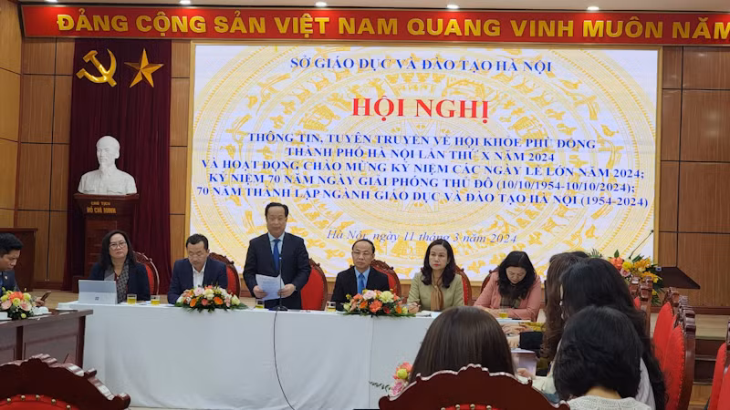 Ban tổ chức thông tin về Hội khỏe Phù Đổng năm 2024.