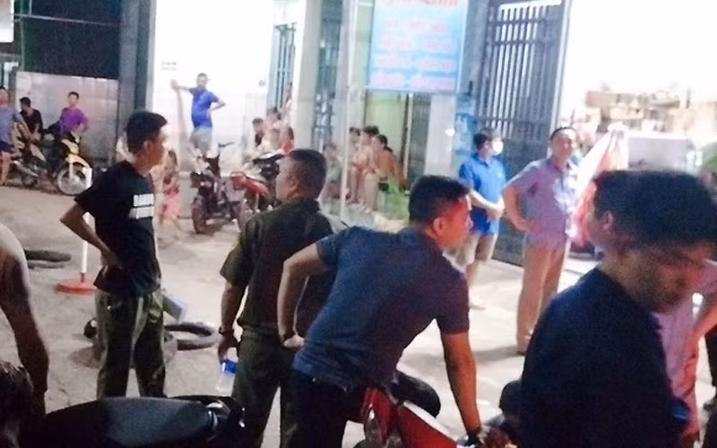 Hiện trường khu vực xảy ra vụ việc.