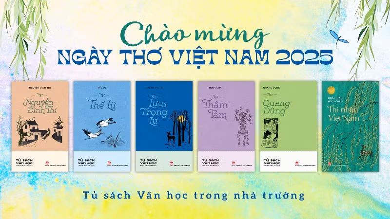 Tủ sách Văn học trong nhà trường là nguồn ngữ liệu quan trọng.