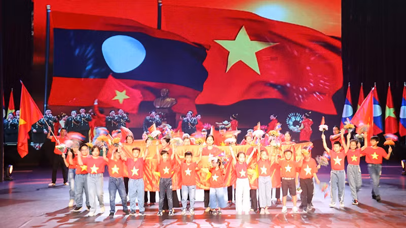 Một tiết mục tại hội diễn. Ảnh: Hải Tiến