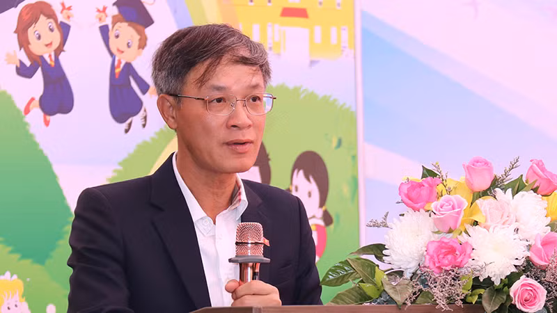 Đại biện lâm thời Đại sứ quán Việt Nam tại Lào Phan Minh Chiến. (Ảnh: Hải Tiến)