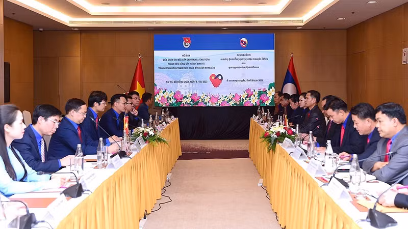 Quang cảnh buổi hội đàm. (Ảnh: Trịnh Dũng)