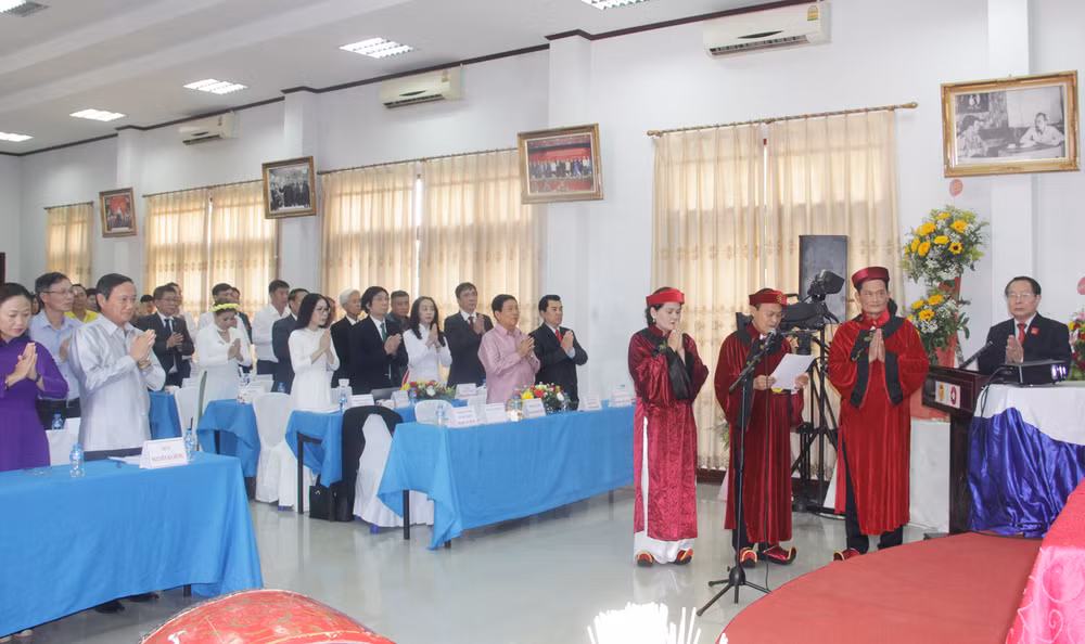 Quang cảnh buổi lễ. Ảnh: Hải Tiến