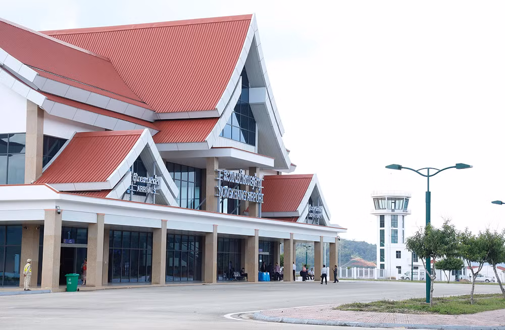 Công trình nhà ga sân bay Nongkhang. (Ảnh: TRỊNH DŨNG)