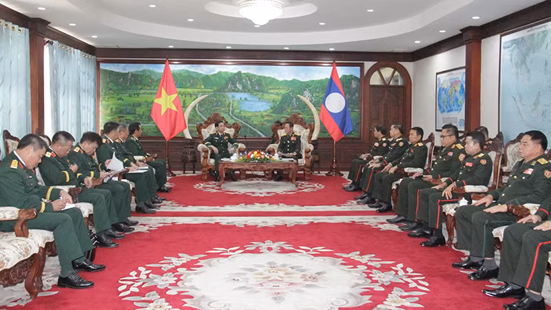 Quang cảnh cuộc gặp. (Ảnh: HẢI TIẾN)