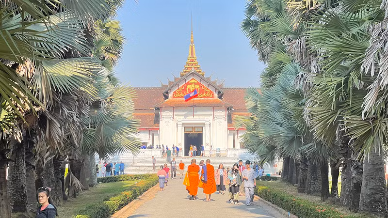 Bảo tàng Cung điện Hoàng gia ở cố đô Luang Prabang, Lào. (Ảnh: Hải Tiến)