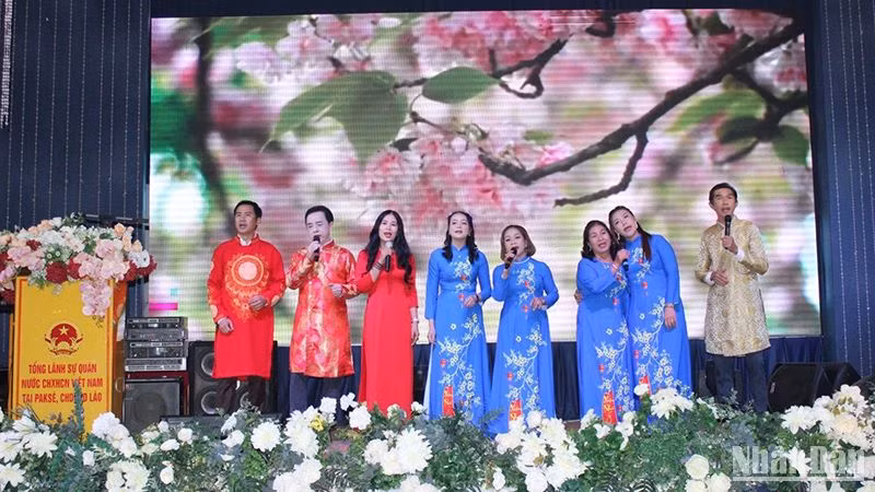 Một tiết mục văn nghệ tại Chương trình. (Ảnh: Hải Tiến)