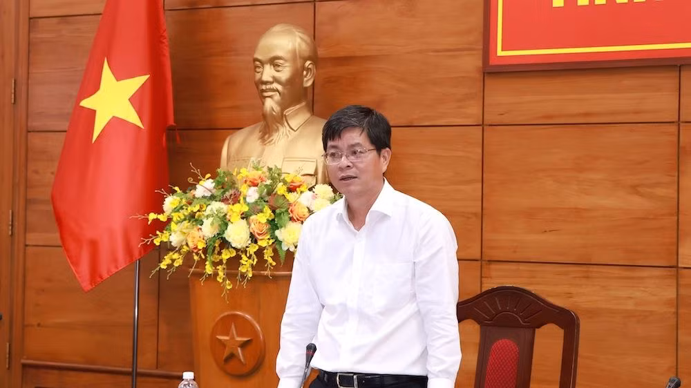 Ông Nguyễn Hồng Hải, Phó Chủ tịch Ủy ban nhân dân tỉnh Bình Thuận phát biểu chỉ đạo.