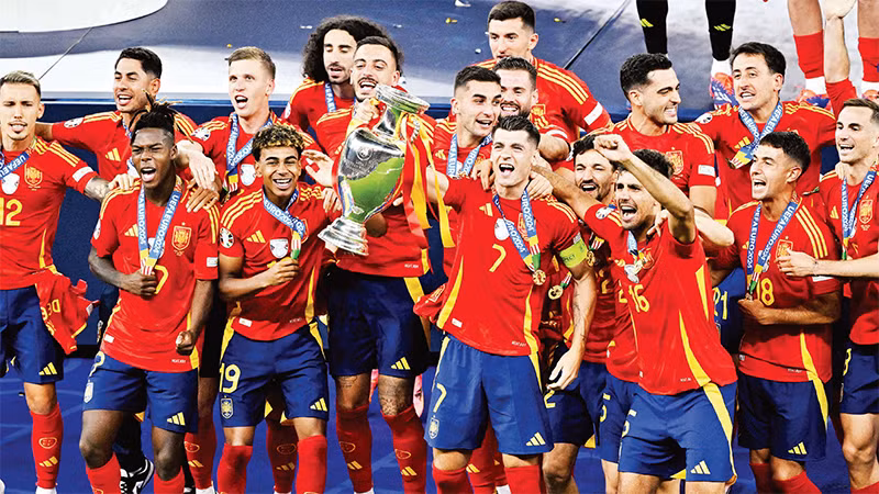 Tây Ban Nha lần thứ 4 giành chức vô địch Euro. 