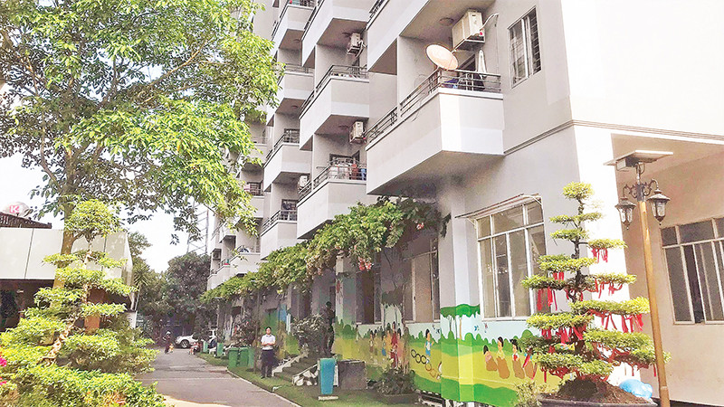 Nhà lưu trú công nhân của Công ty Thiên Phát, thành phố Thủ Ðức, Thành phố Hồ Chí Minh. 