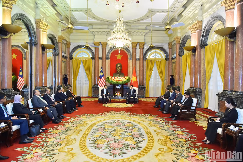 Toàn cảnh buổi tiếp.