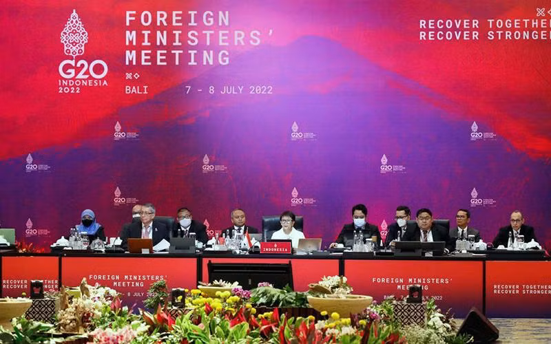 Hội nghị Bộ trưởng Ngoại giao G20 tại Indonesia. (Ảnh REUTERS) 