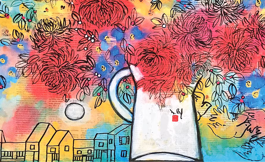 Minh họa trang thơ: Đặng Dương Bằng