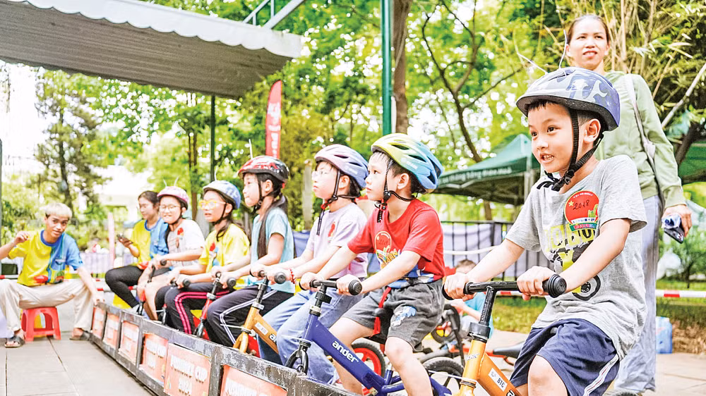 Các em thiếu nhi tại Lễ hội thiếu nhi Thành phố Hồ Chí Minh năm 2024. (Ảnh CTV) 