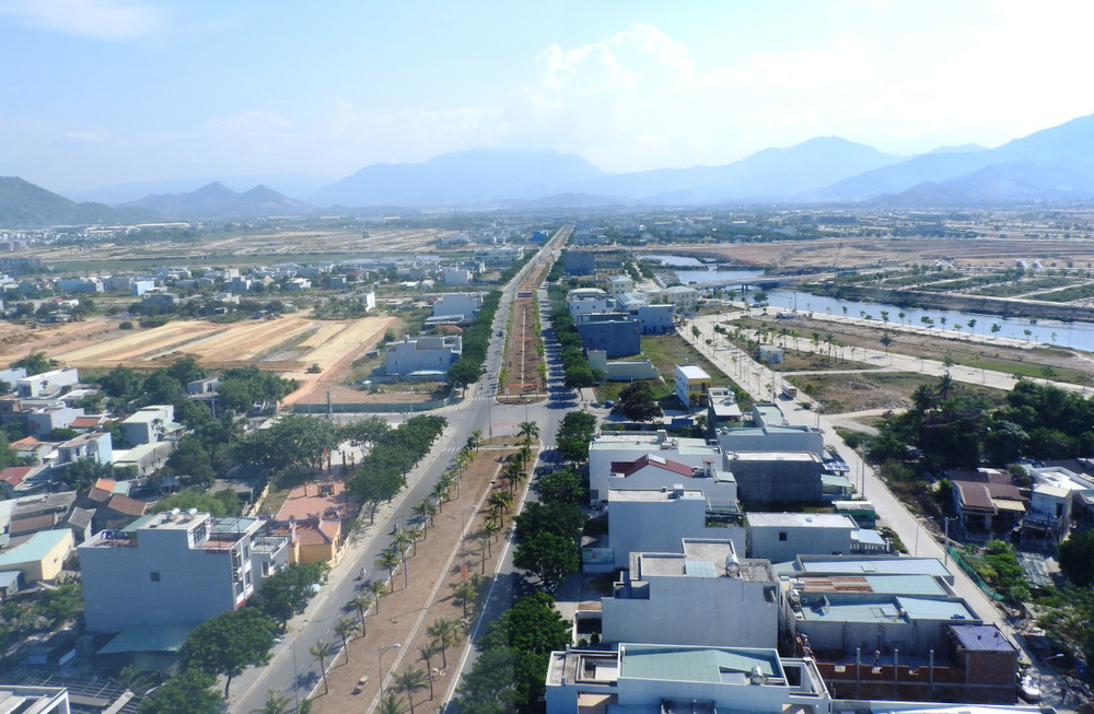 Một góc đô thị vùng tây bắc Hòa Vang. 