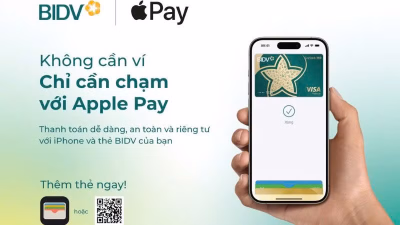 BIDV giới thiệu dịch vụ thanh toán Apple Pay đến chủ thẻ