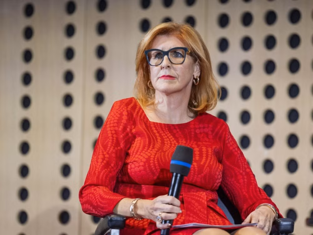 Tổng Giám đốc Phòng Thương mại và Công nghiệp Slovenia (CCIS) Vesna Nahtigal. (Nguồn: Bloomberg Gadria/TTXVN)