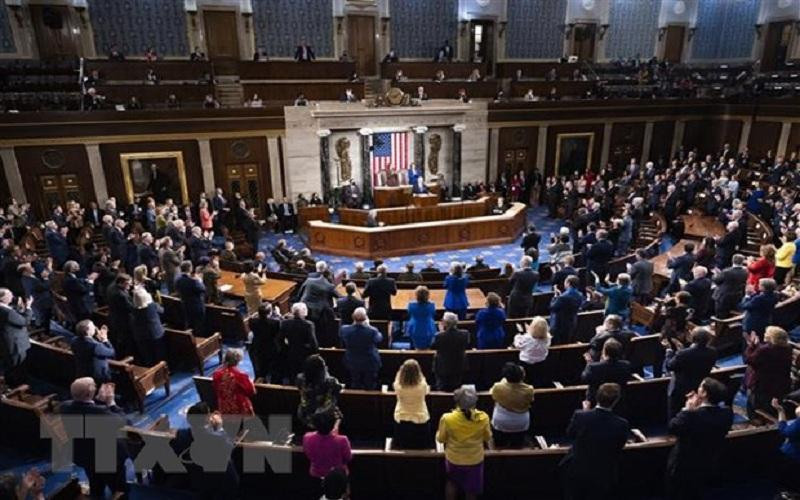 Quang cảnh một phiên họp Hạ viện Mỹ ở Washington, DC. (Ảnh: AFP/TTXVN)