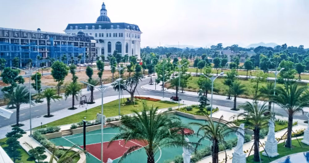 Cây xanh tại Khu đô thị Danko Thái Nguyên.