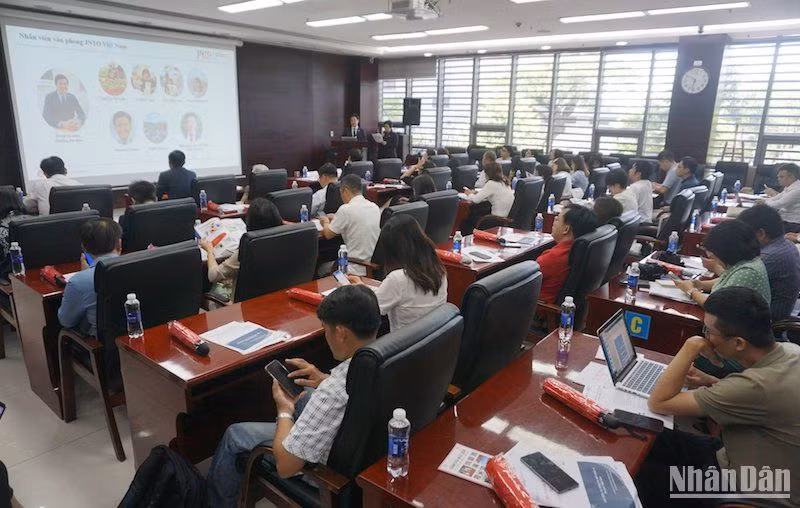 Hội thảo xúc tiến du lịch Nhật Bản tại Đà Nẵng ngày 13/7. (Ảnh: ANH ĐÀO)