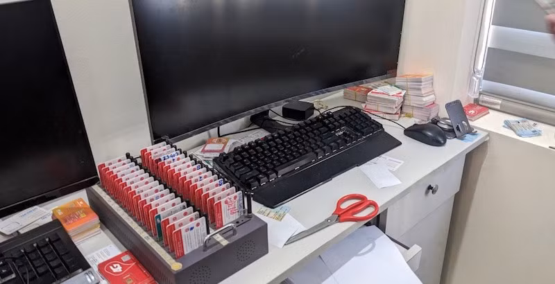 Hiện trường nơi các đối tượng thuê để thực hiện hành vi phạm tội. (Ảnh: Công an cung cấp)