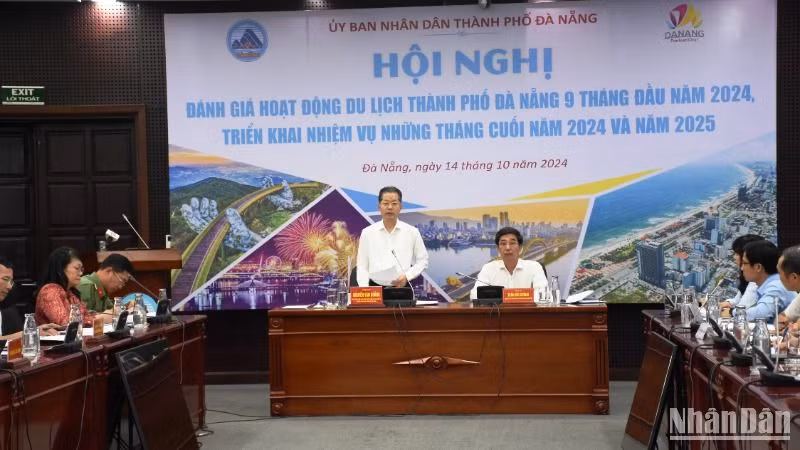 Bí thư Thành ủy Đà Nẵng Nguyễn Văn Quảng phát biểu kết luận Hội nghị. (Ảnh: ANH ĐÀO)