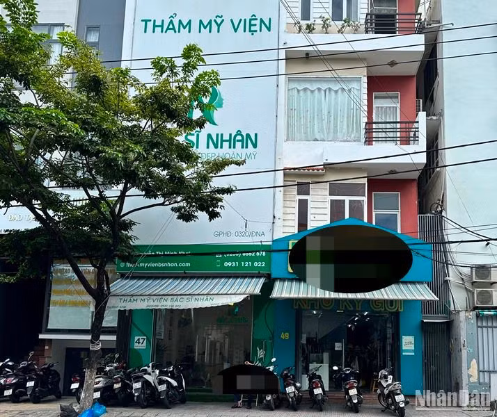 Thẩm mỹ viện bác sĩ Nhân (số 47 Nguyễn Thị Minh Khai, quận Hải Châu, thành phố Đà Nẵng). (Ảnh: ANH ĐÀO)