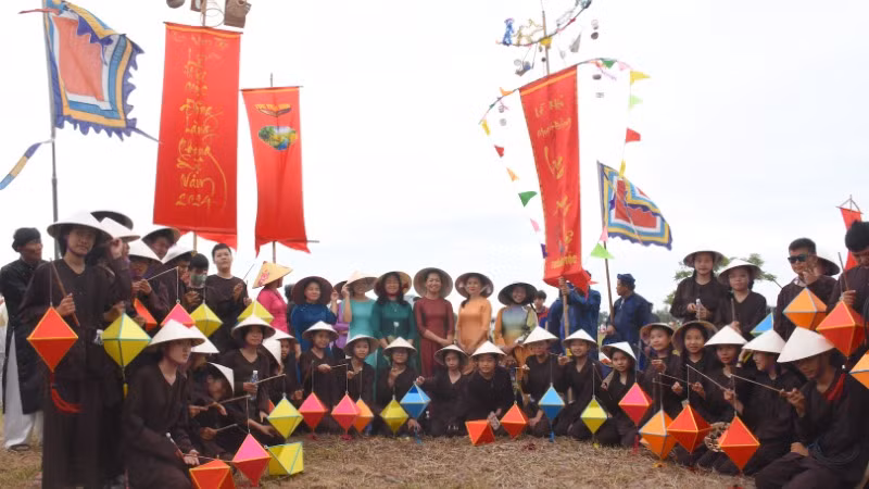 Lễ hội Mục đồng làng Phong Lệ năm 2024 tại xã Hòa Châu, huyện Hòa Vang, trở thành ngày hội của người dân Đà Nẵng. (Ảnh: ANH ĐÀO)