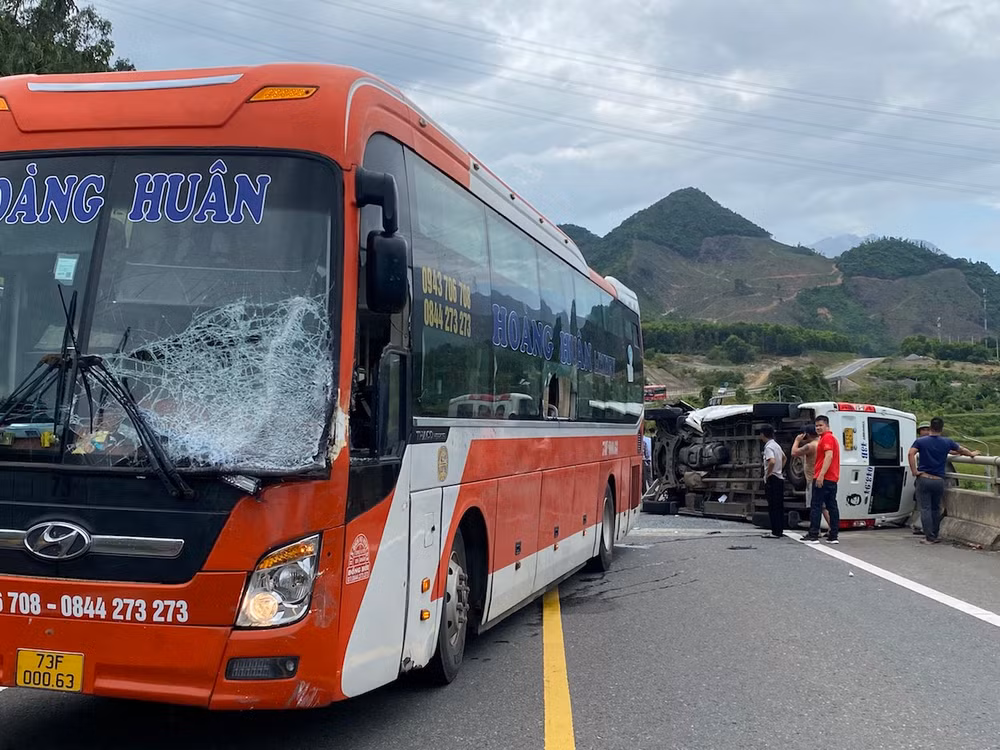 Hiện trường vụ tai nạn. (Ảnh: Công an cung cấp)