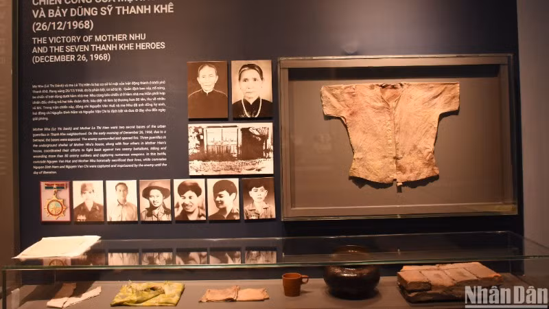 Không gian trưng bày các hiện vật tại Bảo tàng Đà Nẵng, cơ sở mới tại số số 42-44 Bạch Đằng. (Ảnh: ANH ĐÀO)