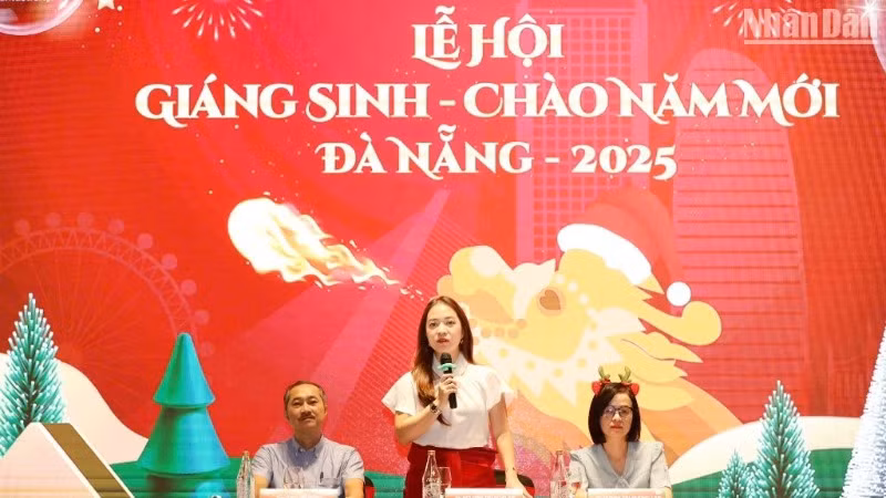 Họp báo công bố Lễ hội Giáng sinh – Chào năm mới Đà Nẵng 2025. (Ảnh ANH ĐÀO)
