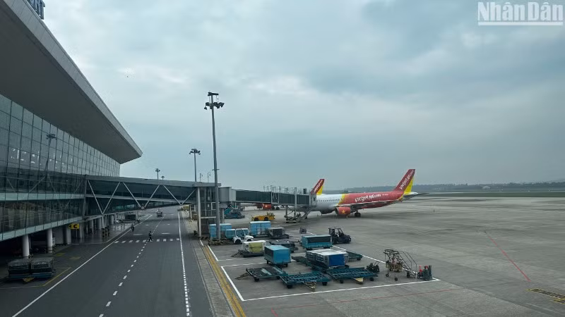 Một góc sân bay Quốc tế Đà Nẵng. (Ảnh: ANH ĐÀO)