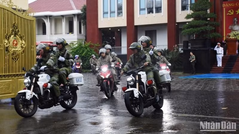 Công an thành phố Đà Nẵng kiện toàn tổ chức bảo đảm không bỏ trống địa bàn. (Ảnh: ANH ĐÀO)