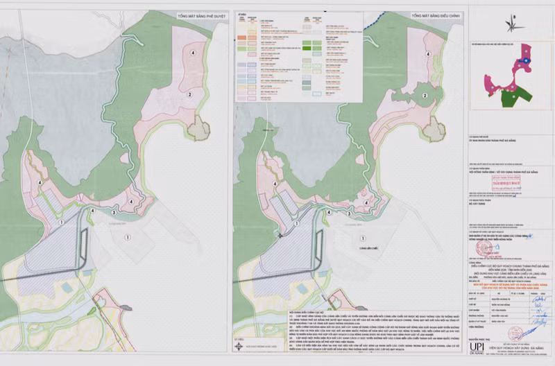 Bản vẽ điều chỉnh cục bộ Quy hoạch chung, (Ảnh: Ban Quản lý dự án Đầu tư xây dựng các công trình nông nghiệp và phát triển nông thôn Đà Nẵng) Bản vẽ điều chỉnh cục bộ Quy hoạch chung, (Ảnh: Ban Quản lý dự án Đầu tư xây dựng các công trình nông nghiệp và phát triển nông thôn Đà Nẵng)